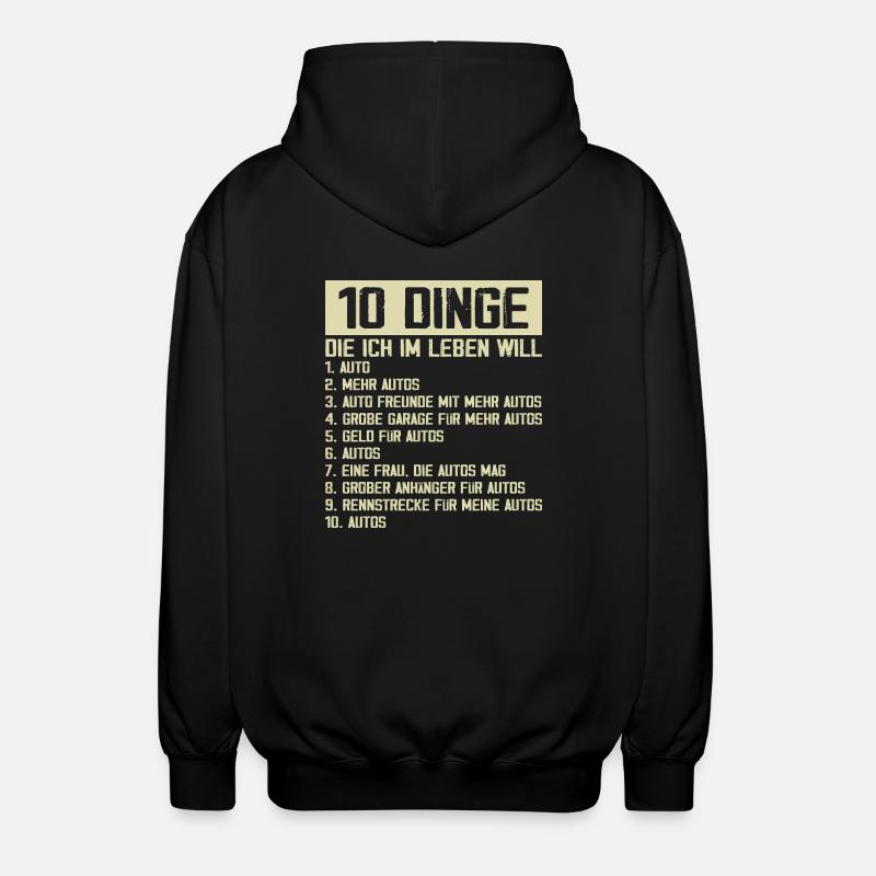 Auto Tuning Schrauber - Unisex Kapuzenjacke - Schwarz