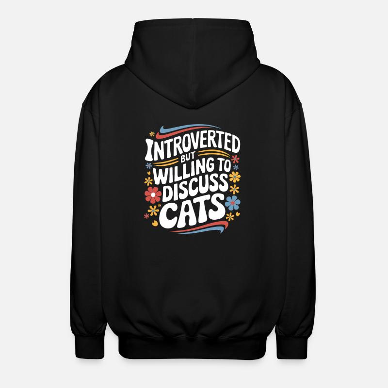 Introverti, antisocial, introverti - Veste à capuche unisexe - noir