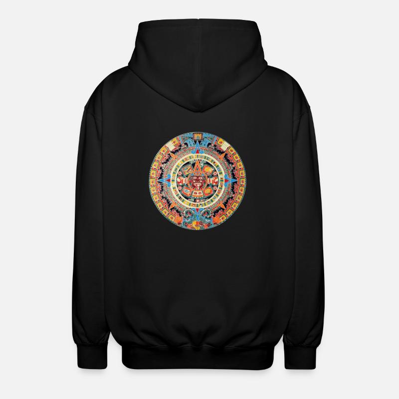 Maya Calender - Unisex Kapuzenjacke - Schwarz