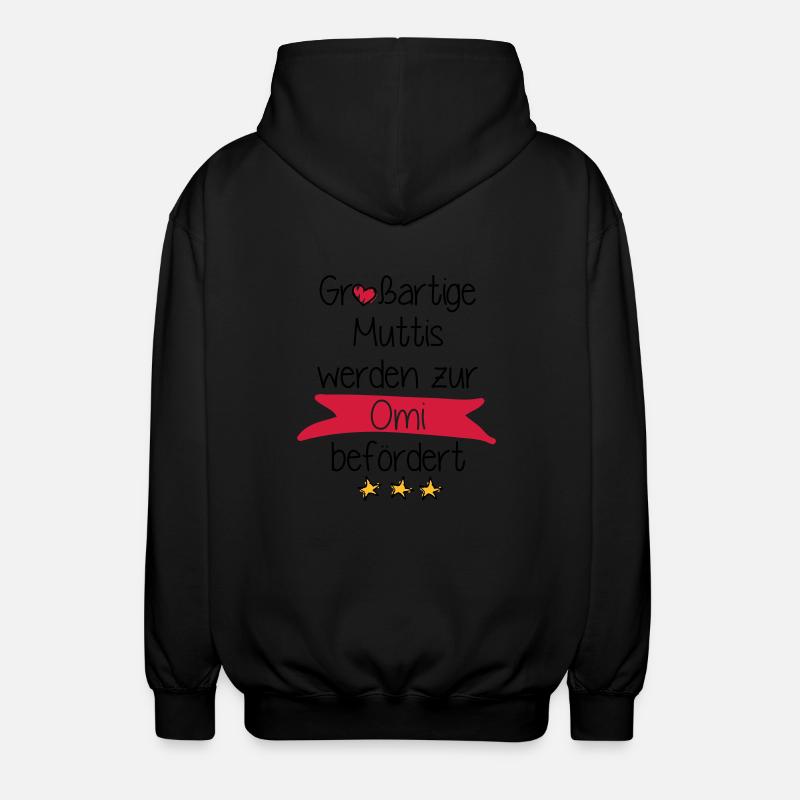 Großartige Muttis - Unisex Kapuzenjacke - Schwarz