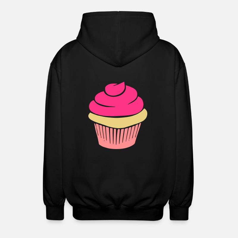 cupcake - Unisex Kapuzenjacke - Schwarz