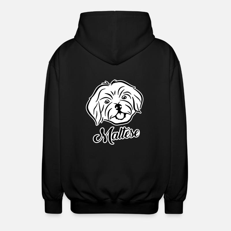 Bichon - Veste à capuche unisexe - noir