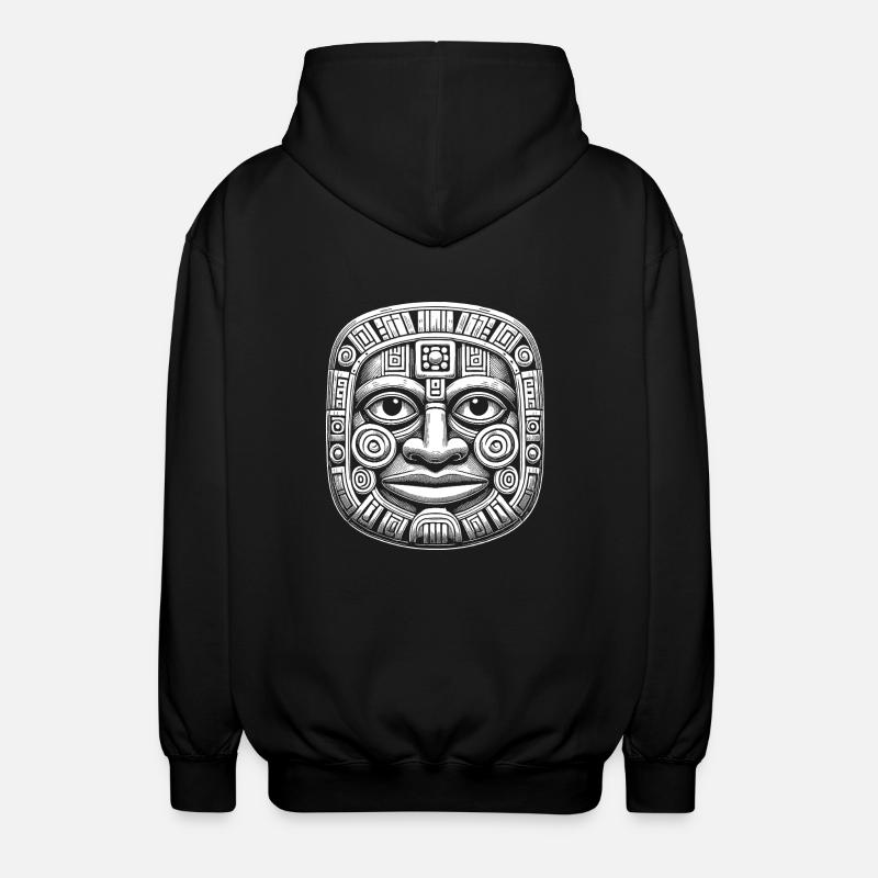 Maske - Unisex Kapuzenjacke - Schwarz
