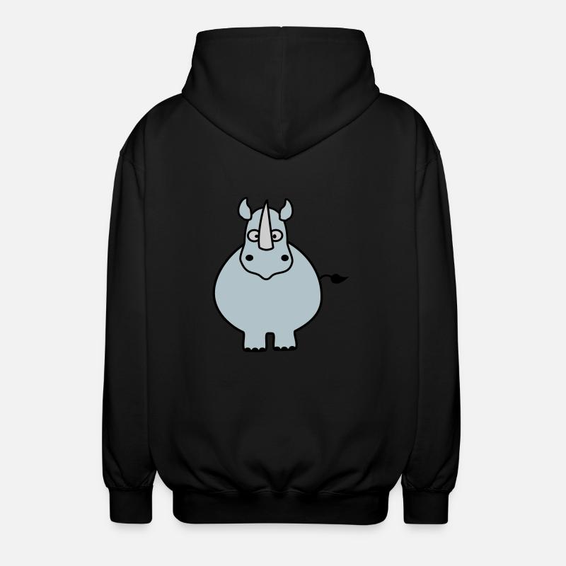 Rhino - Unisex Hooded Jacket - black