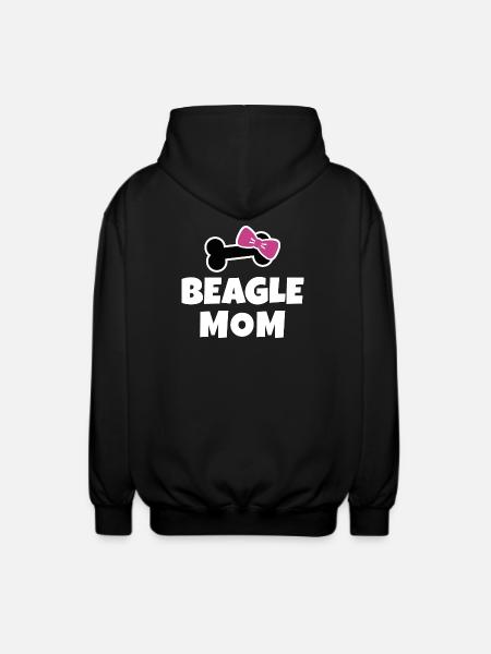 Maman Beagle - Veste à capuche unisexe - noir