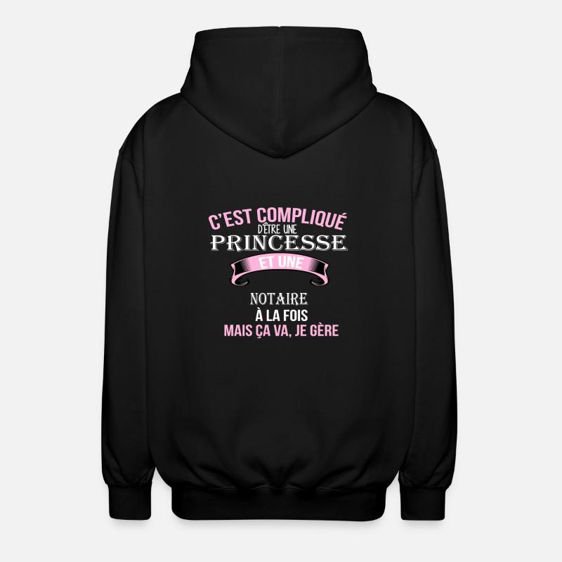 Notaire - Veste à capuche unisexe - noir