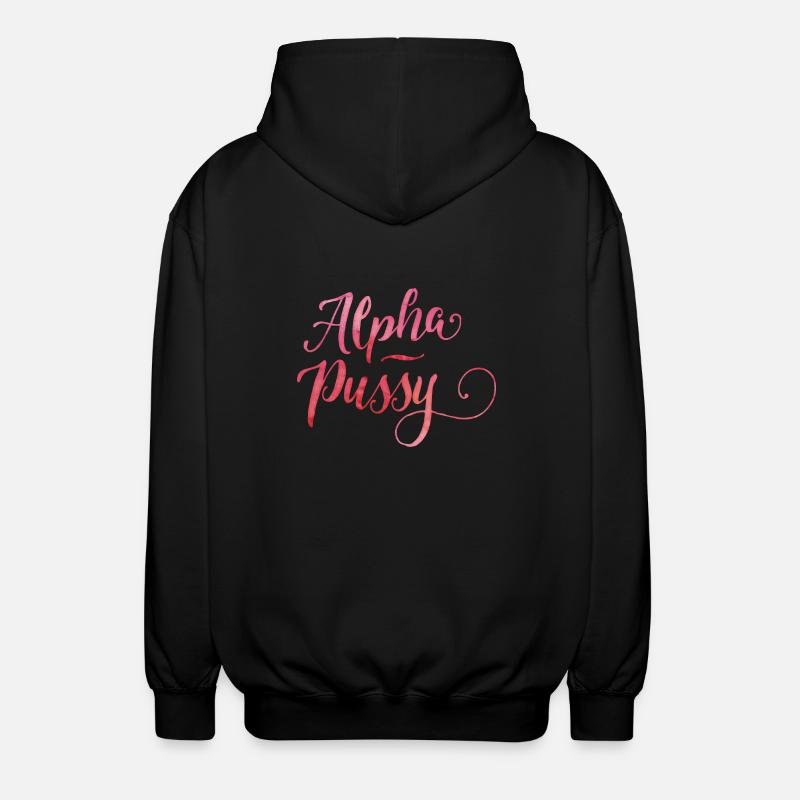 Alpha-Pussy - Unisex Kapuzenjacke - Schwarz