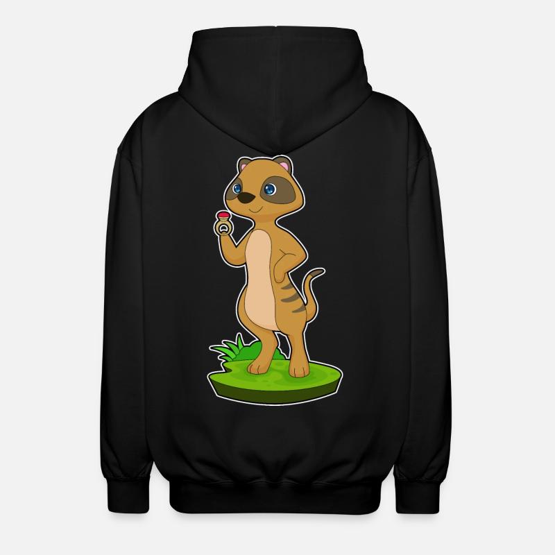 Bague suricate - Veste à capuche unisexe - noir