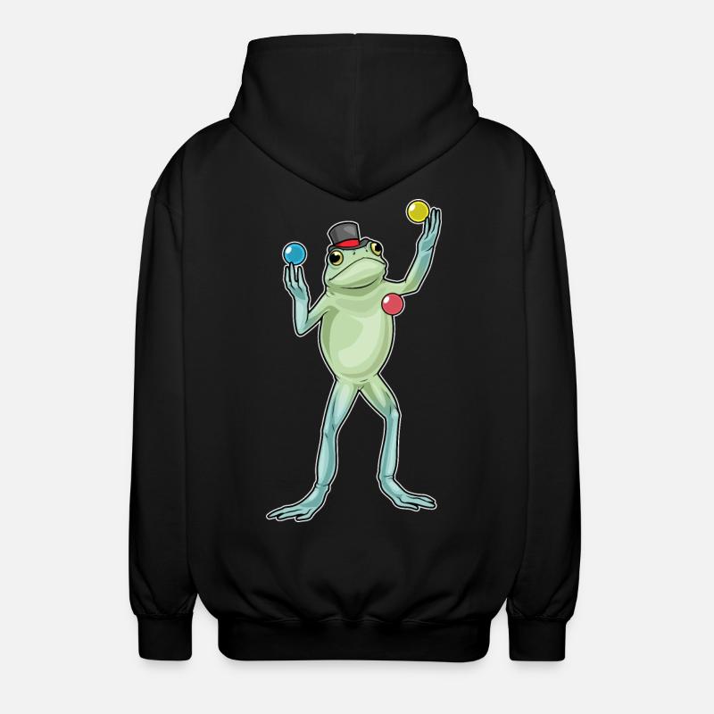 Jongleur grenouille jongleur - Veste à capuche unisexe - noir