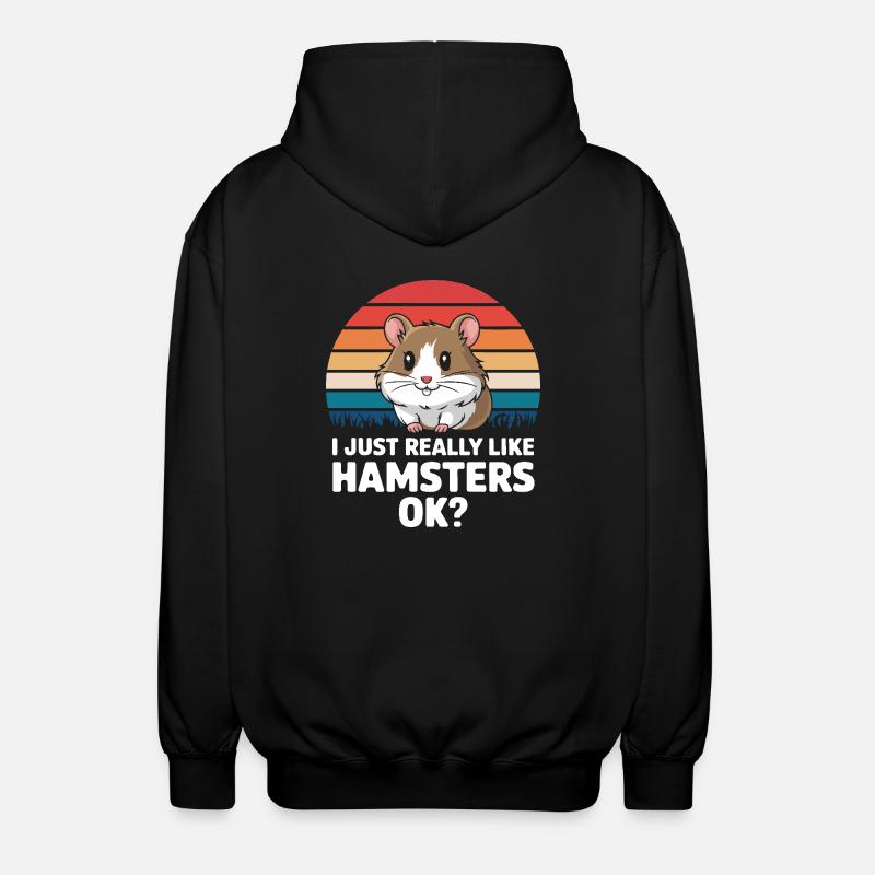 Hamster - Veste à capuche unisexe - noir