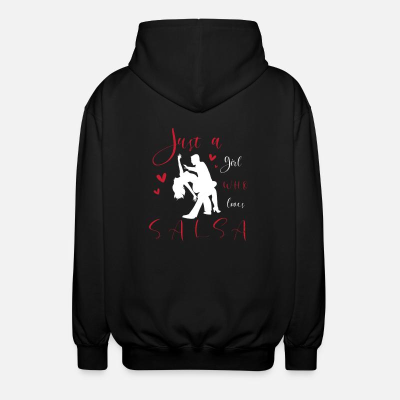 Salsa Dancer Dancer - Unisex Hooded Jacket - black