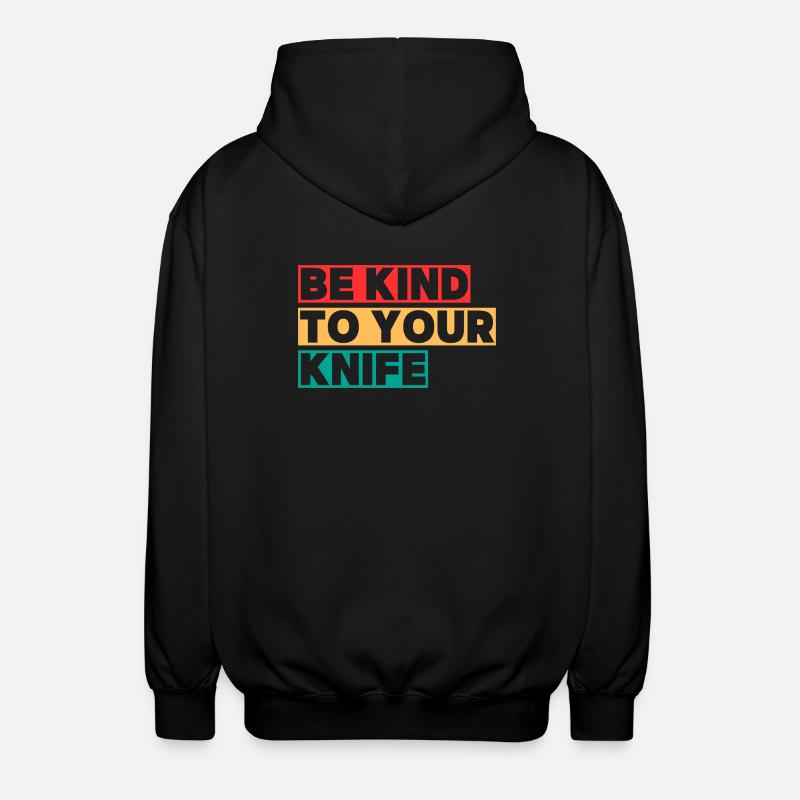 Be Kind! - Unisex Kapuzenjacke - Schwarz