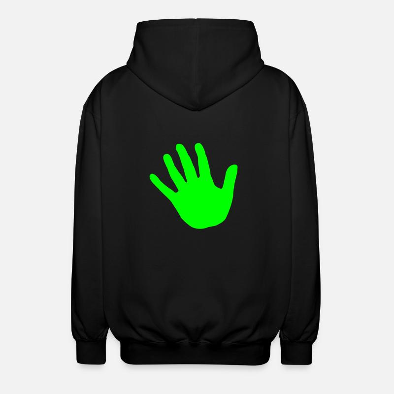 vert main - Veste à capuche unisexe - noir