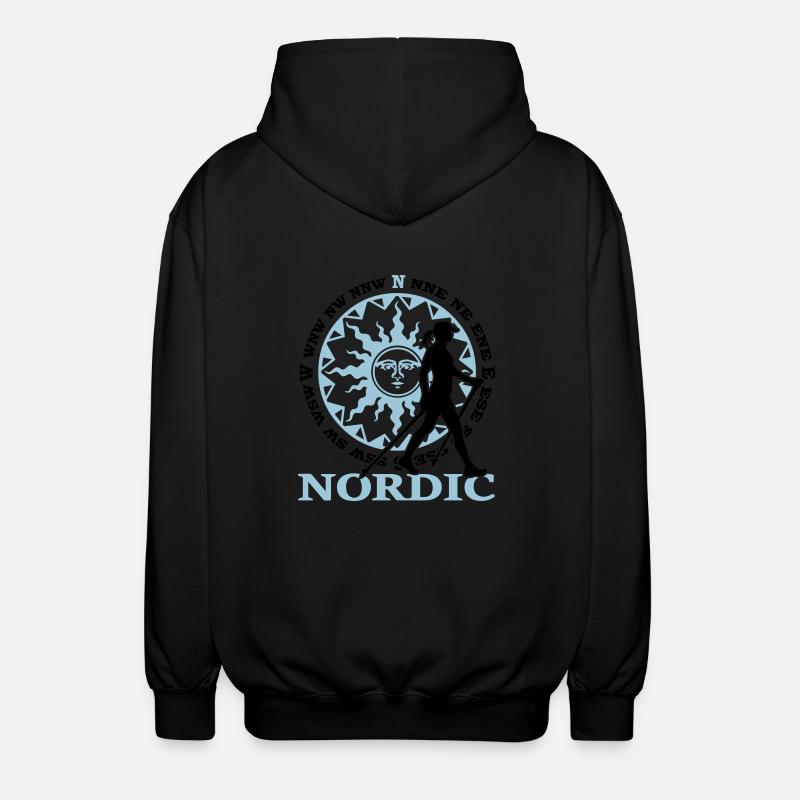 Nordic 2C - Farbwechsel - Unisex Kapuzenjacke - Schwarz