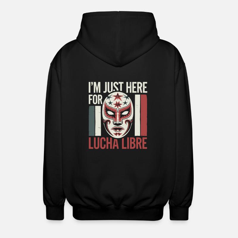 Style de lutte avec masque - Veste à capuche unisexe - noir