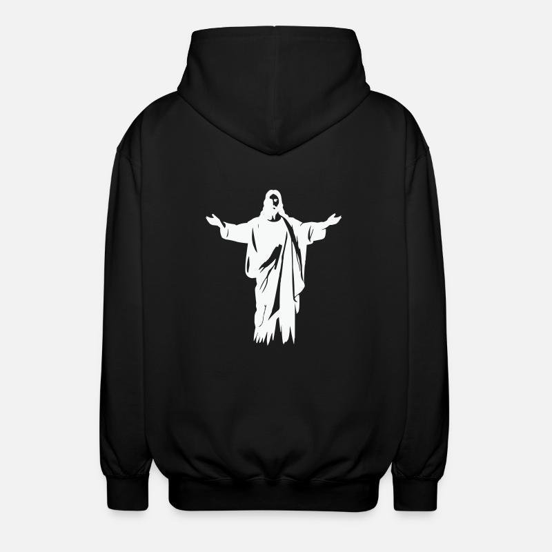 Jésus - Veste à capuche unisexe - noir