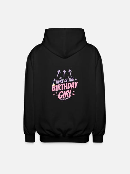 Funny Birthday - Gift - Party Outfit - Unisex Hooded Jacket - black