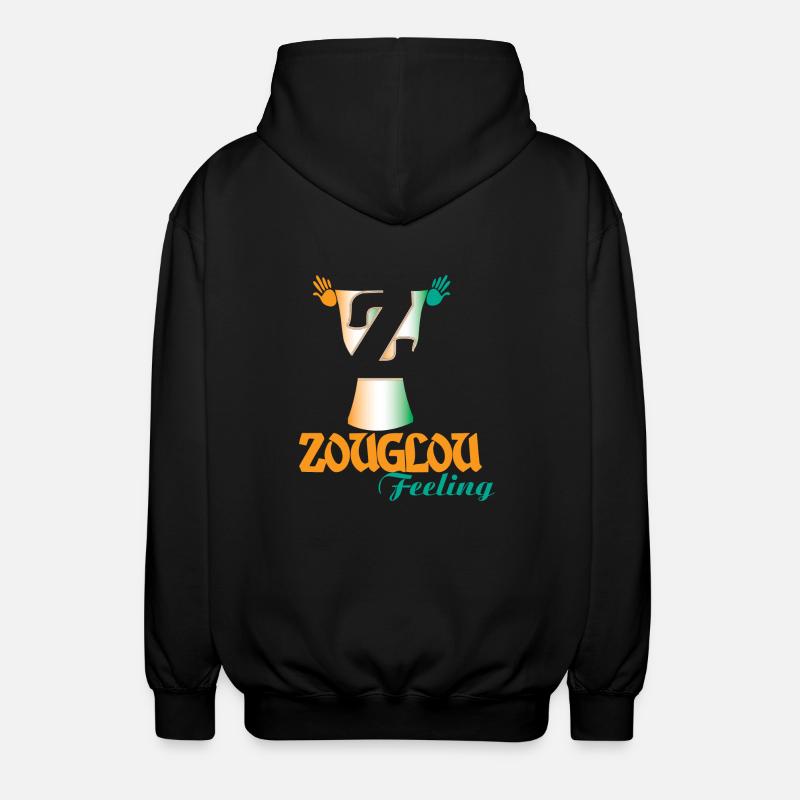 ZOUGLOU FEELING SHIRTS - Veste à capuche unisexe - noir