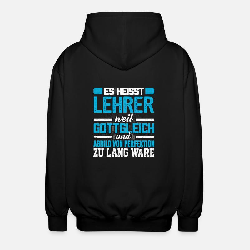 LEHRER - Perfekt - Unisex Kapuzenjacke - Schwarz