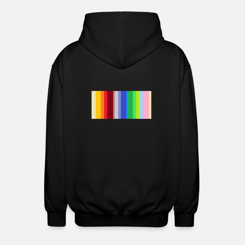 Barcode: various - Unisex Hooded Jacket - black