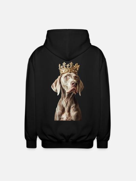 Weimaraner - Unisex Kapuzenjacke - Schwarz