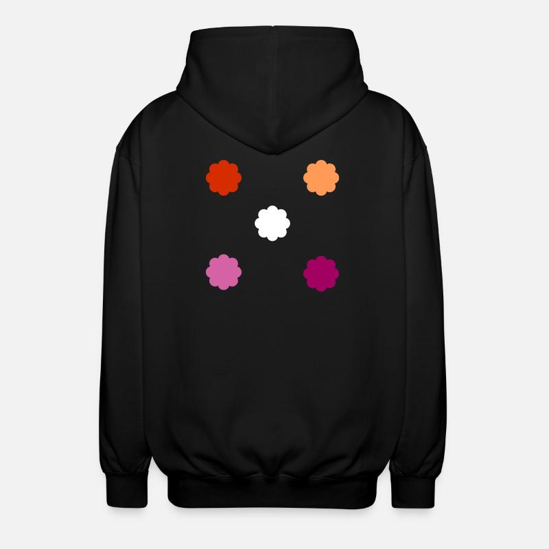 Fierté lesbienne subtile - Veste à capuche unisexe - noir