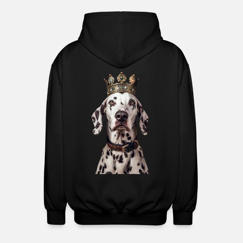 Dalmatian - Unisex Hooded Jacket - black