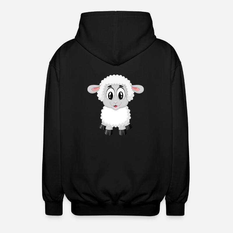 moutons doux! - Veste à capuche unisexe - noir
