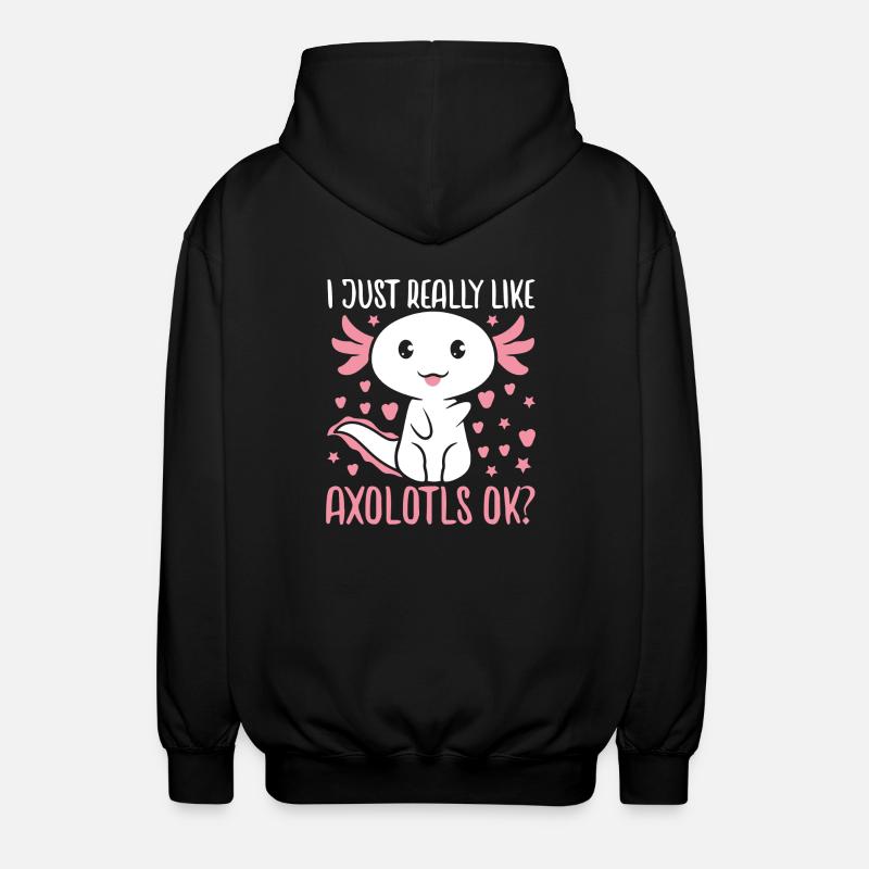 Axolotl - Veste à capuche unisexe - noir