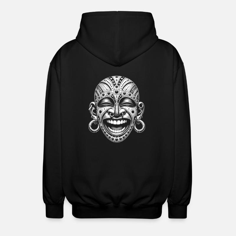 Maske - Unisex Kapuzenjacke - Schwarz