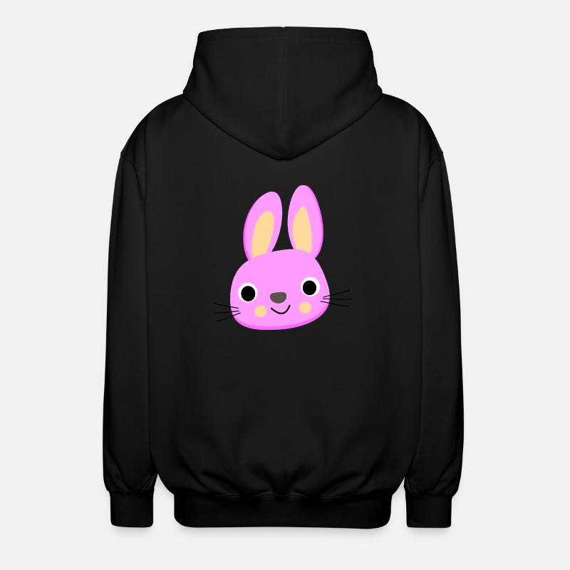 lapin - Veste à capuche unisexe - noir
