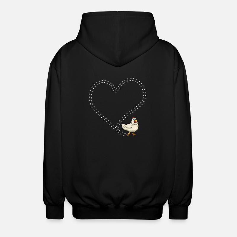 Chicken chicken - Unisex Hooded Jacket - black