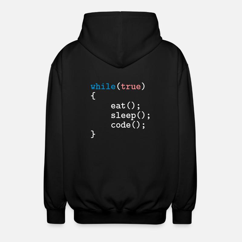 Programmierer, Software, Informatik, Developer - Unisex Kapuzenjacke - Schwarz