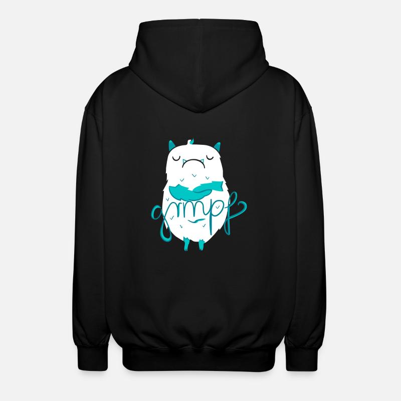 Mr. Grmpf - Unisex Kapuzenjacke - Schwarz