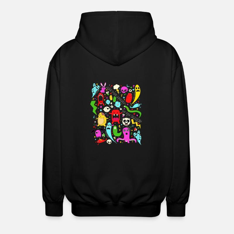 Are you afraid? - Unisex Kapuzenjacke - Schwarz
