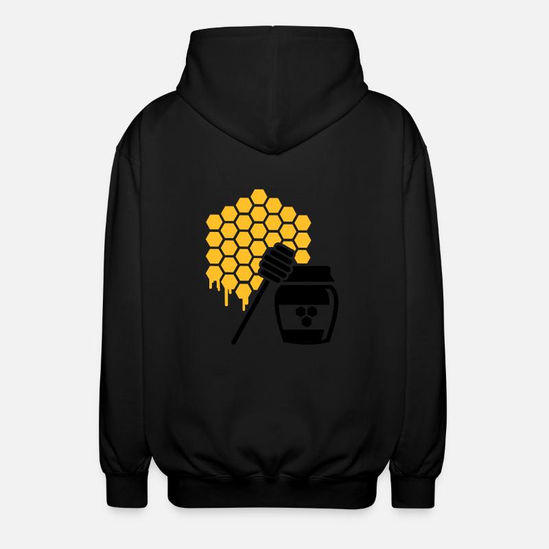 Honig - Unisex Kapuzenjacke - Schwarz