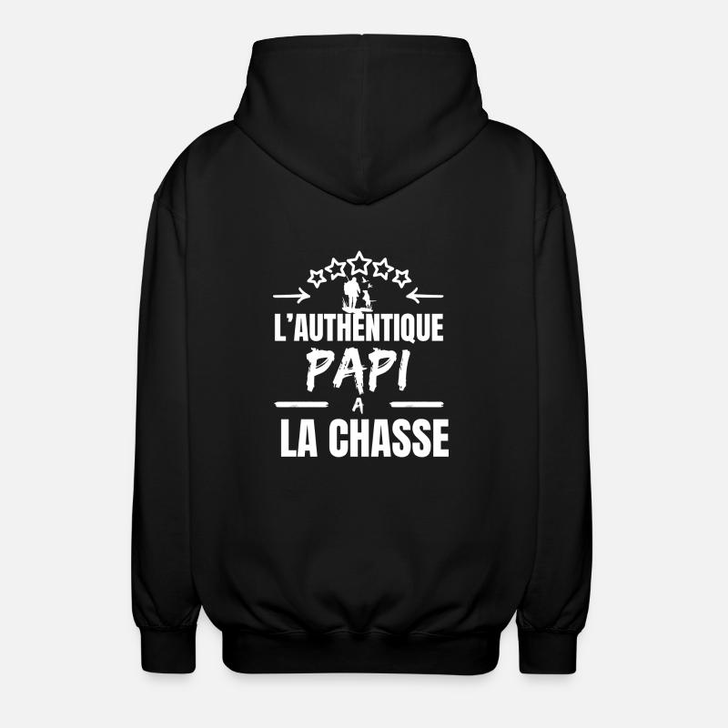 L 'AUTHENTIQUE PAPI CHASSEUR - Veste à capuche unisexe - noir