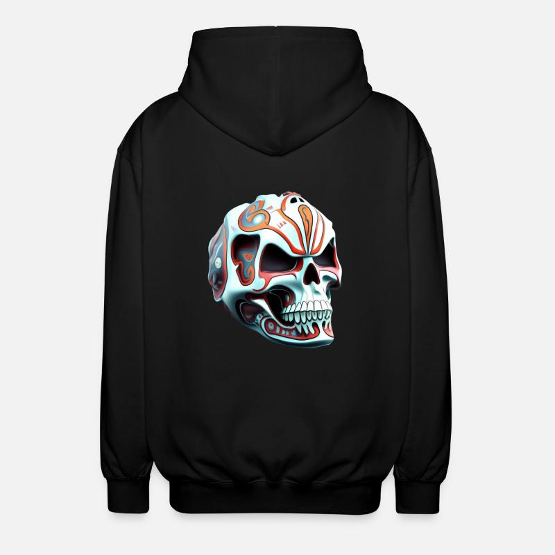 Schädel Nr. 1 - Unisex Kapuzenjacke - Schwarz