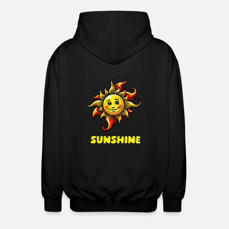 soleil soleil - Veste à capuche unisexe - noir