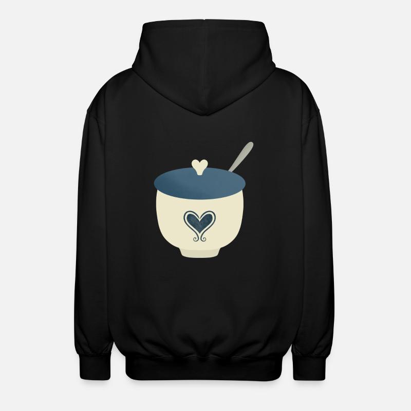 socker skål - Luvjacka unisex - svart