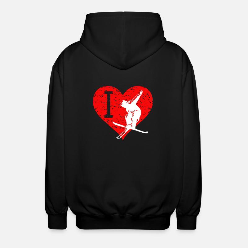 J'aime Freestyle Ski 2 - Veste à capuche unisexe - noir