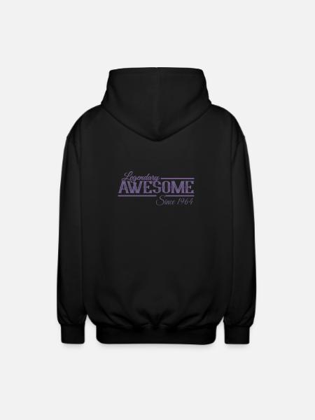 Awesome Since 1964 - Unisex Hooded Jacket - black