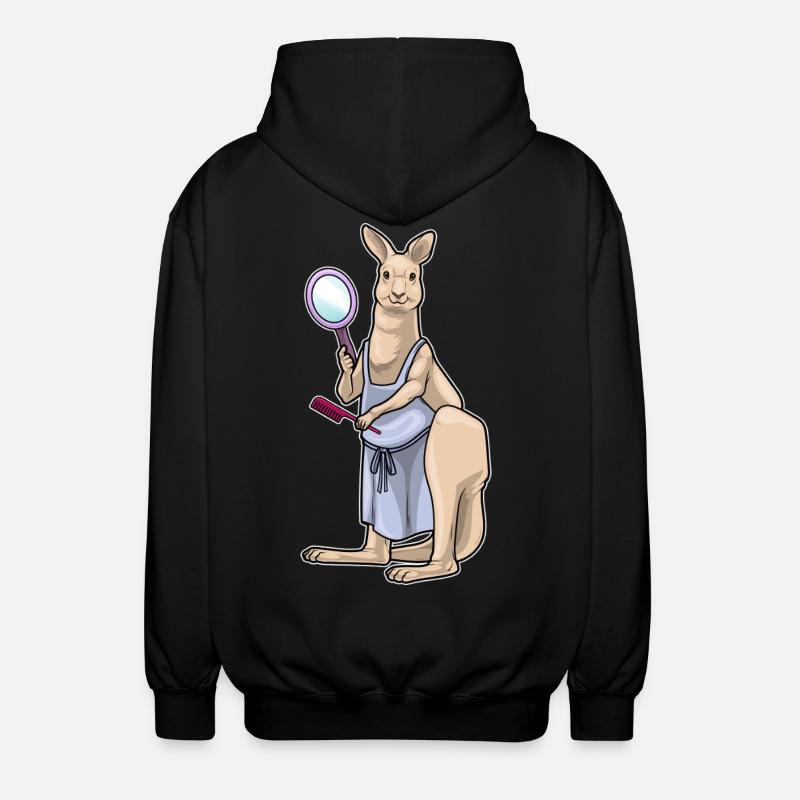Kangourou Coiffeur Miroir - Veste à capuche unisexe - noir