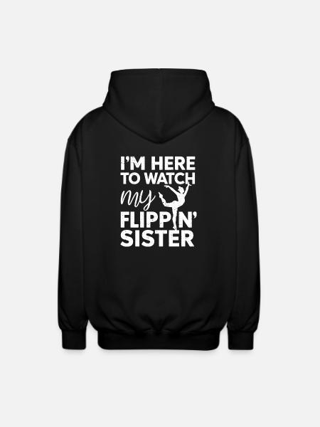 Proud Spectator – Sister - Unisex Hooded Jacket - black