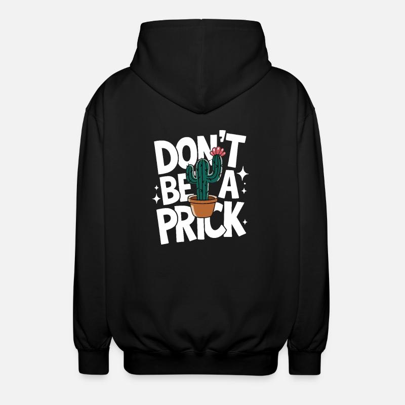 Cactus Cacti Desert Plant - Unisex Hooded Jacket - black