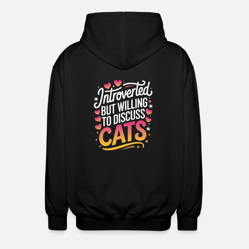 Introverti, antisocial, introverti - Veste à capuche unisexe - noir
