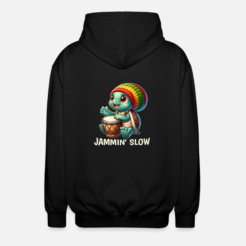 Tortue Reggae - Veste à capuche unisexe - noir