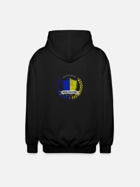 Gütesiegel Oberlausitzer Original - Unisex Kapuzenjacke - Schwarz