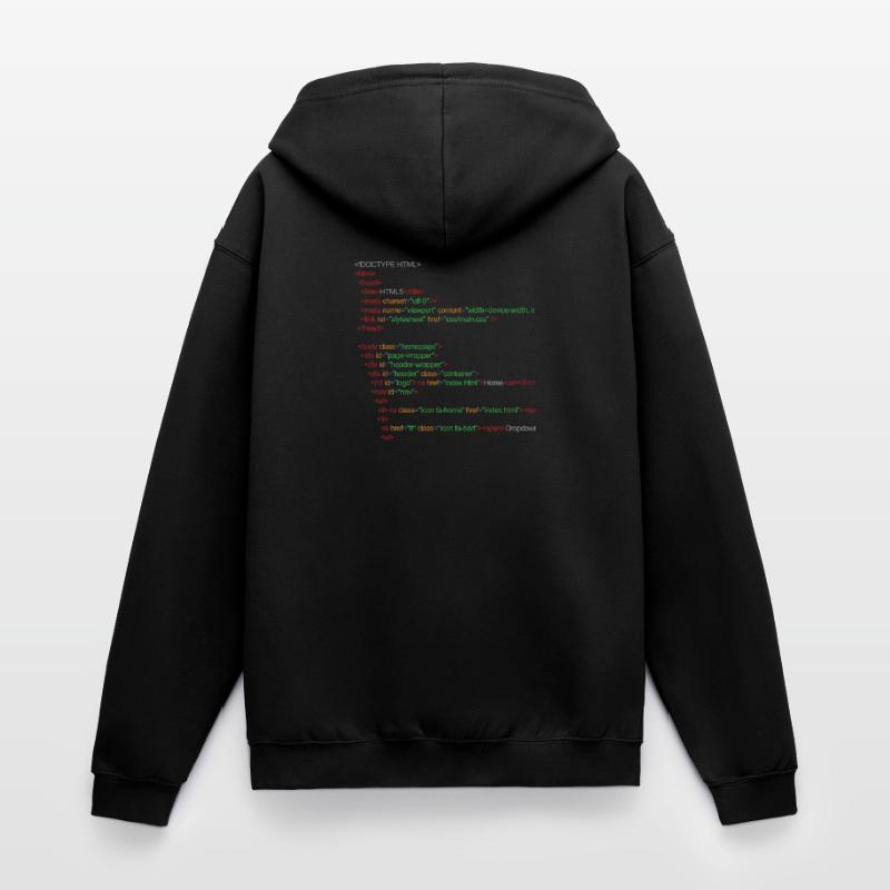 HTML5 code Unisex Hooded Jacket