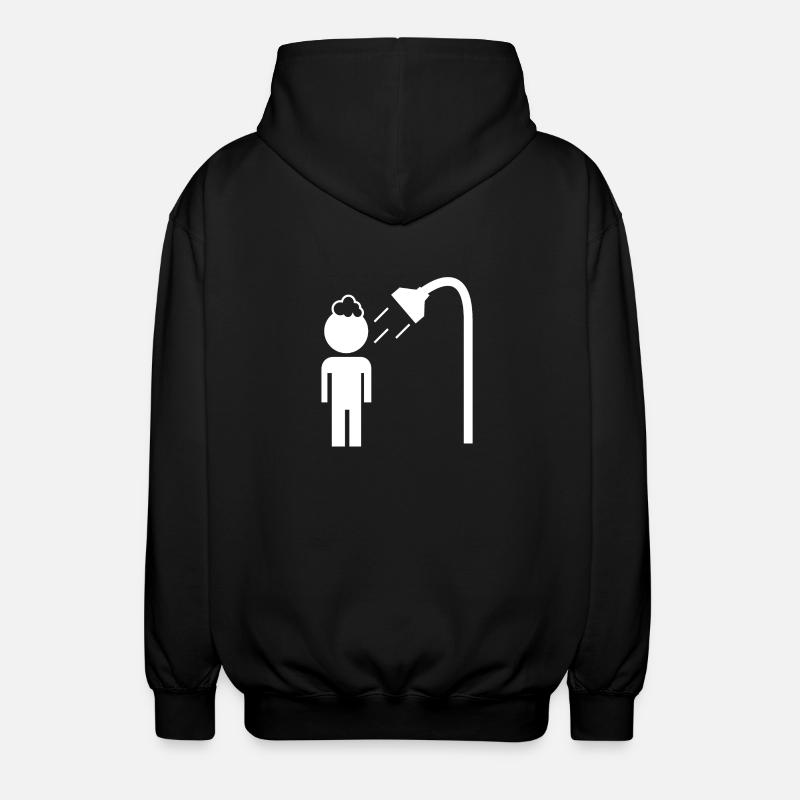 duschen - Unisex Kapuzenjacke - Schwarz